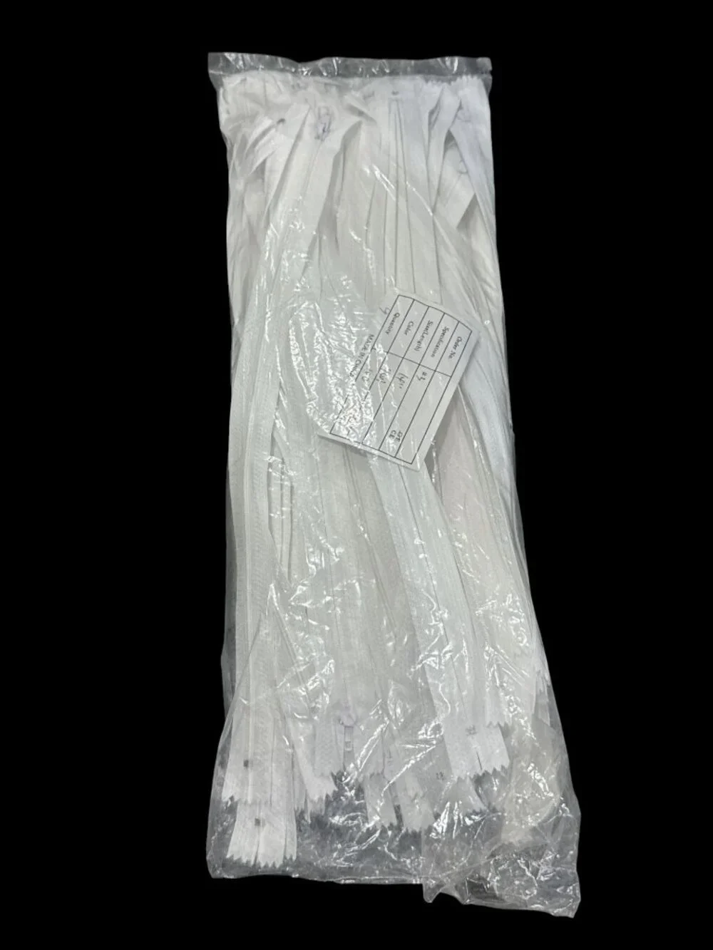 100 White Nylon #3 Zippers 14-Inch Sewing Crafts Bulk Supply